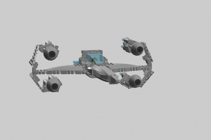 LEGO MOC - In a galaxy far, far away... - 'Hooper' space ship
