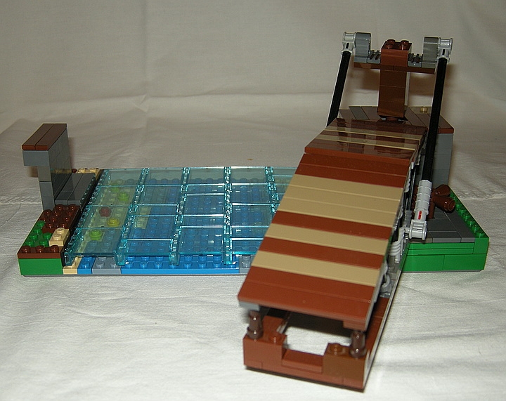 LEGO MOC - Because we can! - Leonardo da Vinci's Revolving Bridge