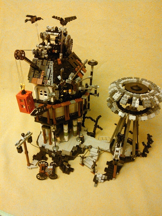 LEGO MOC - Because we can! - Transmission d'énergie sans fil: снизу непонятная телега.