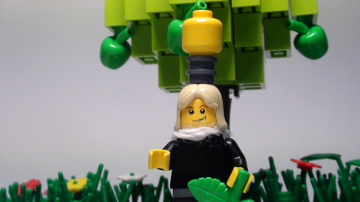 LEGO MOC - Because we can! - Newton's Apple: Его сразу осенила идея!