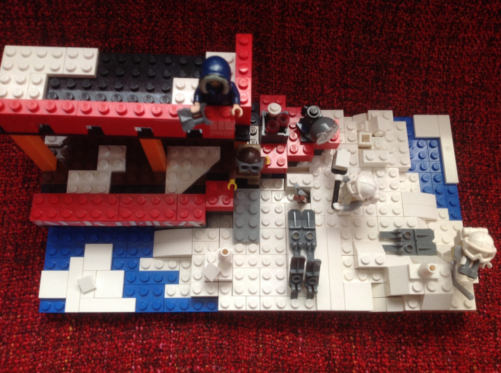 LEGO MOC - Because we can! - First expedition of NS Arktika to the North: Вид сверху .