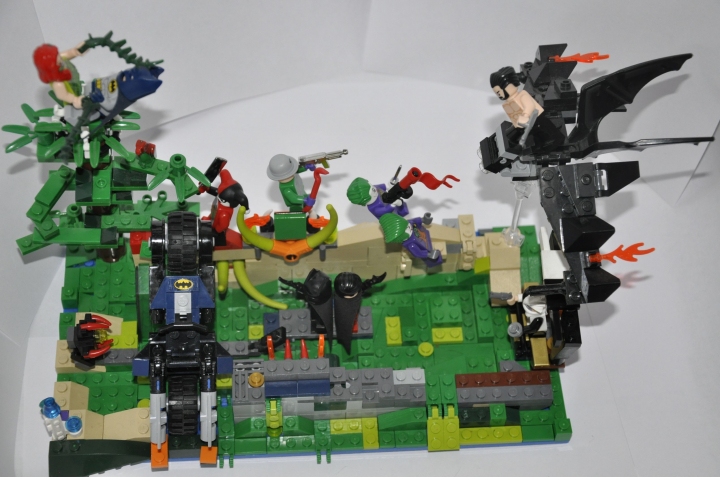 LEGO MOC - Heroes and villians - Batman, Robin and Wolverine versus evil!