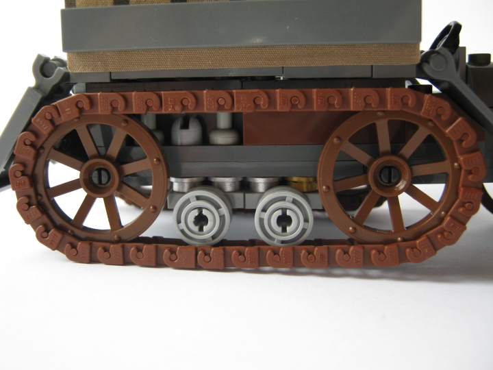 LEGO MOC - Steampunk Machine - Steampunk Halftruck: Устройство гусениц