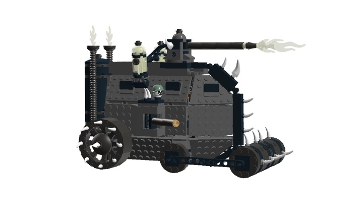 LEGO MOC - Steampunk Machine - Железная смерть: Без фона.