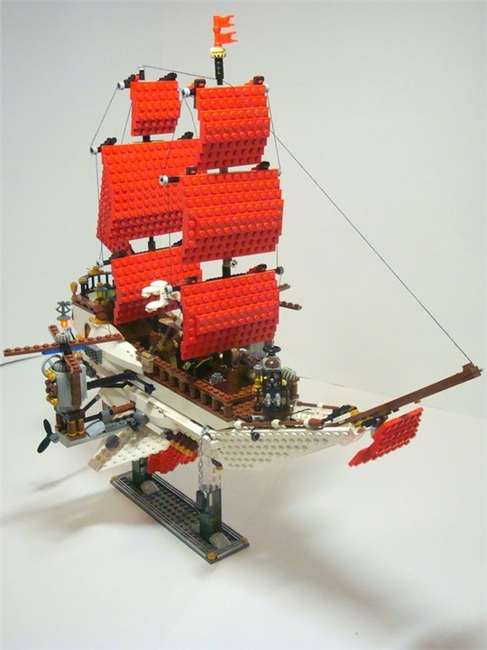 LEGO MOC - Steampunk Machine - Steampunk styled 'Scarlet Sails'