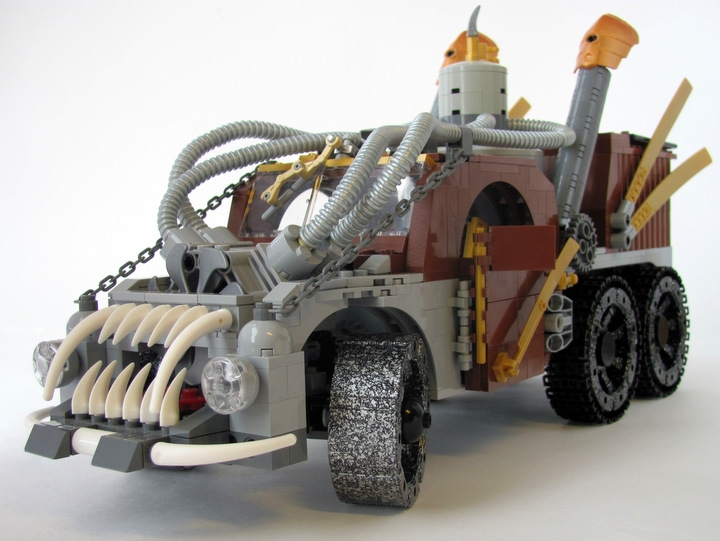 LEGO MOC - Steampunk Machine - Excalibur: <br><i>- Aggressive appearance helps to scare away the bad ghosts & silly pedestrians.</i><br>