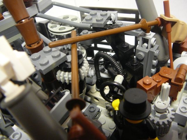 LEGO MOC - Steampunk Machine - Steampunk moving platform: Передняя часть 'мотора':
