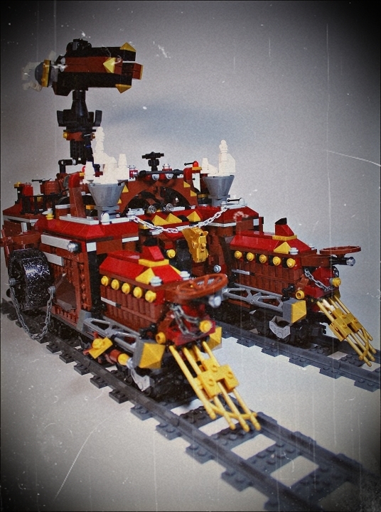 LEGO MOC - Steampunk Machine - Royal armoured train of Blackferrum's army