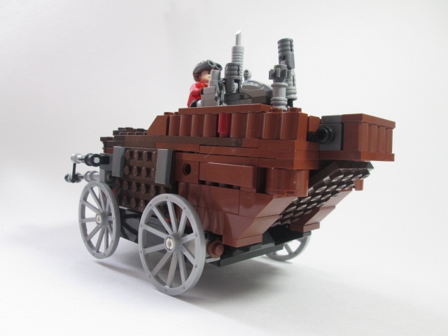 LEGO MOC - Steampunk Machine - Колесная машина: Вид с другого бока. Все аналогично.