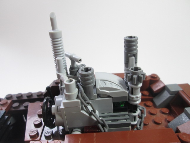 LEGO MOC - Steampunk Machine - Колесная машина: Стоит он за двигателем, с помощью которого и осуществляется управление. Рассмотрим-ка его поподробней.