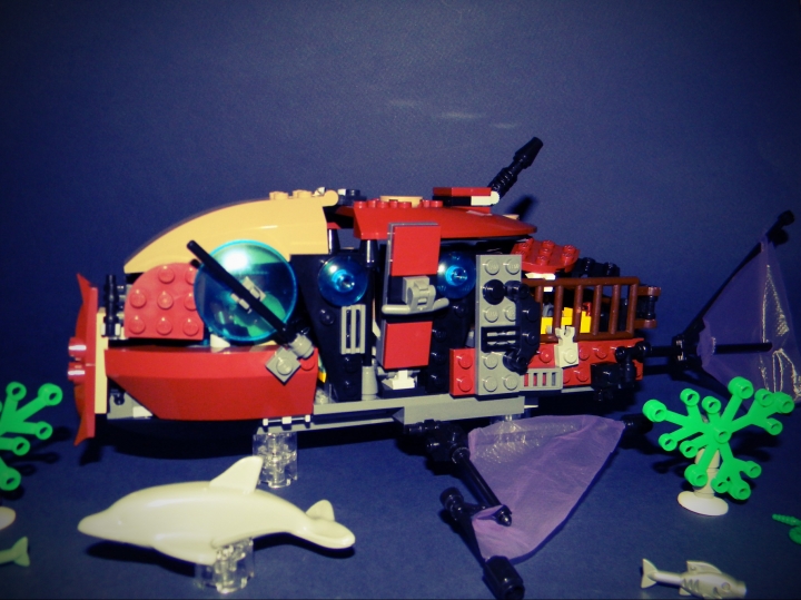 LEGO MOC - Steampunk Machine - Субмарина 'Железный улов': Общий вид