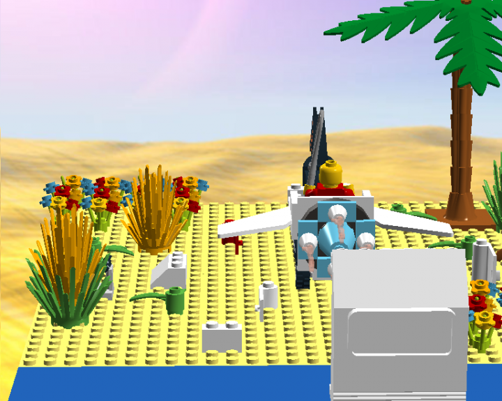 LEGO MOC - Steampunk Machine - Недоработанный корабль 