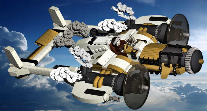 LEGO MOC - Steampunk Machine - Steam Flyer