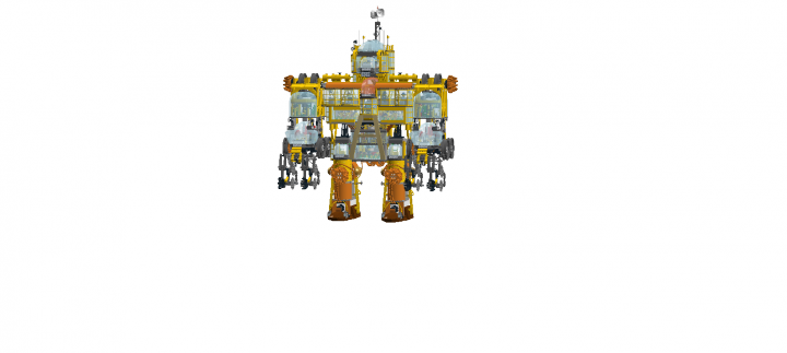 LEGO MOC - Steampunk Machine - Желтый дракон: робот в маштабе... работа данной модели доставило большое удовольствие
