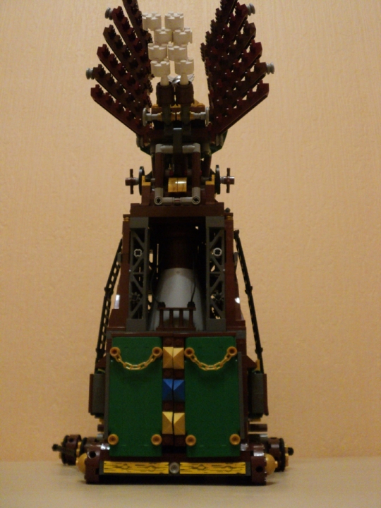 LEGO MOC - Steampunk Machine - Вездеход-сборщик алмазов: вид сзади