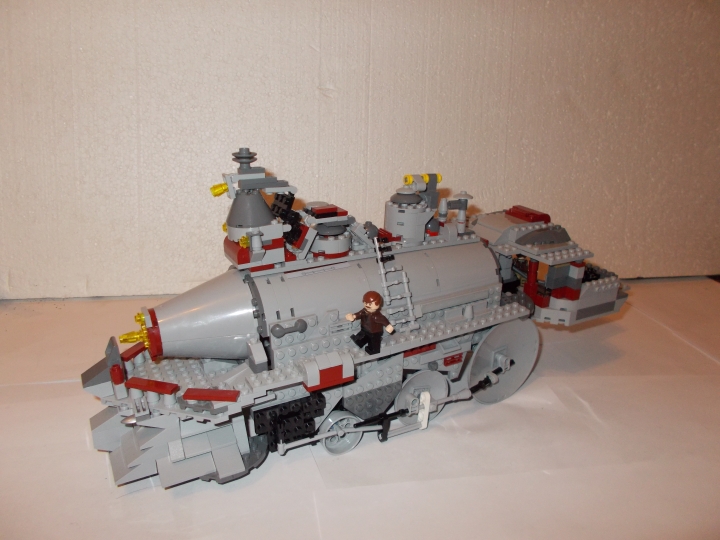 LEGO MOC - Steampunk Machine - 'Red Revenge' Steam Locomotive