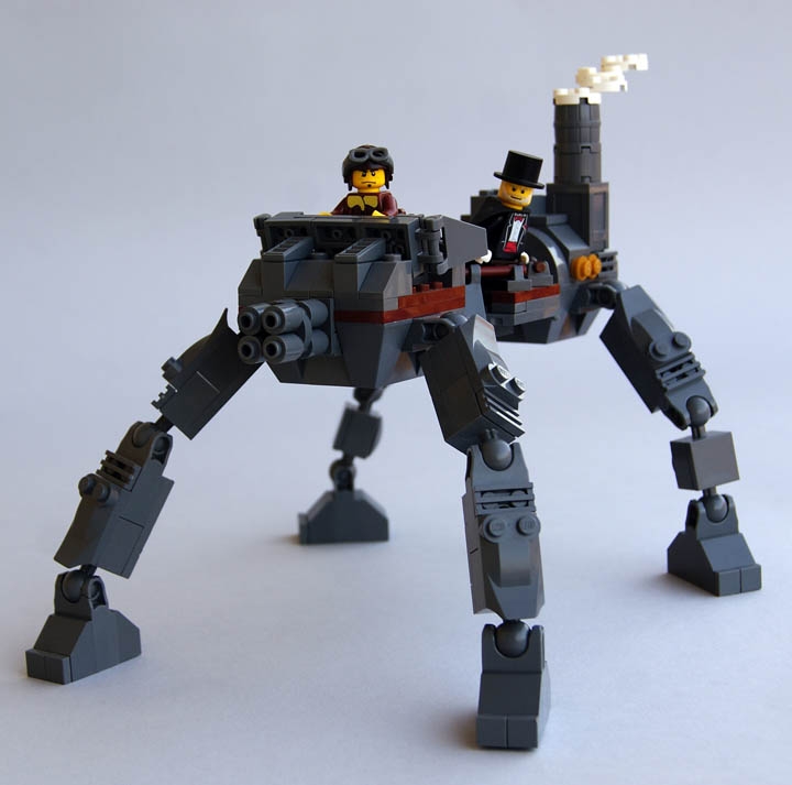 LEGO MOC - Steampunk Machine - Steampunk Walker: Вместе с пассажиром.