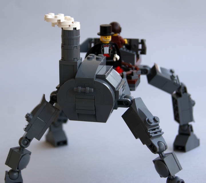 LEGO MOC - Steampunk Machine - Steampunk Walker: Вид сзади.
