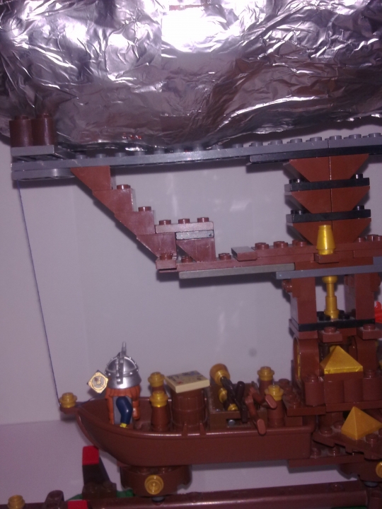LEGO MOC - Mini-contest 'Zeppelin Battle' - Gnome Zeppelin: Гномы готовятся в путь!