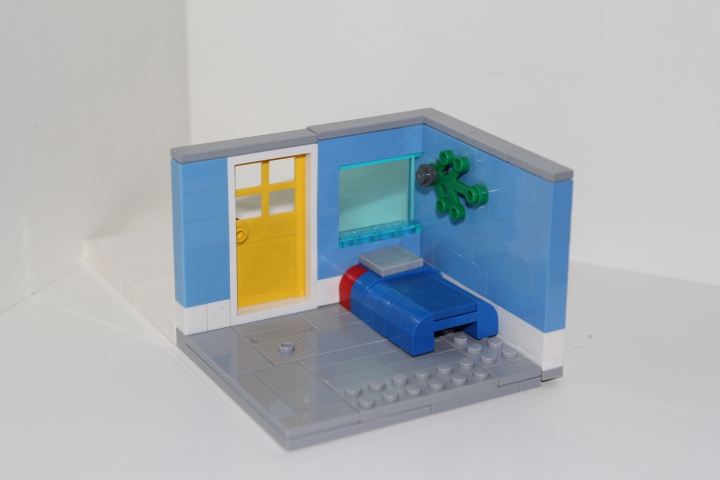 LEGO MOC - New Year's Brick 2014 - MOC: 'Christmas Vignette': Вид без минифигурок,<br />
Елки, и подарков: