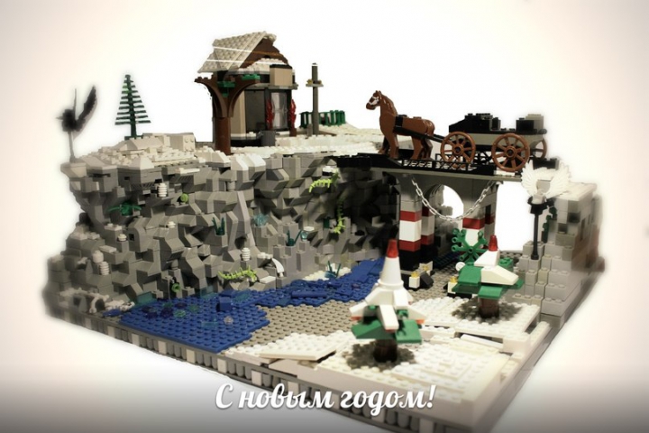 LEGO MOC - New Year's Brick 2014 - Новогодняя история!): Общий план!!))P/S/ С новым годом!)