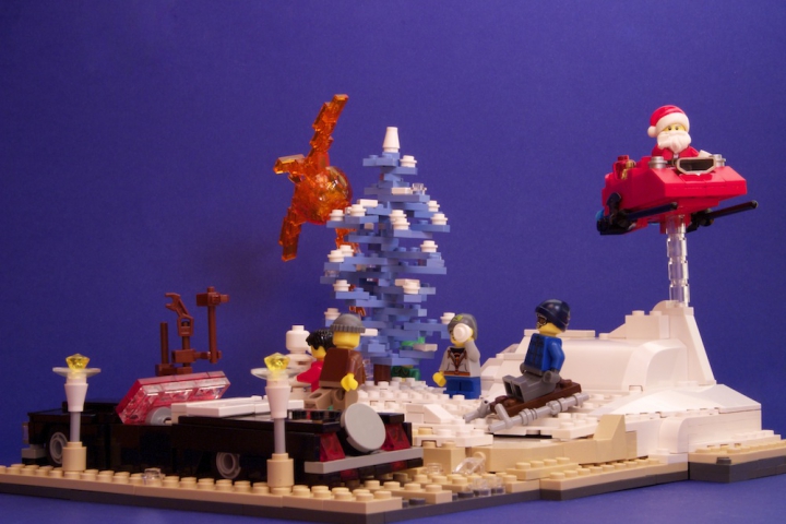 LEGO MOC - New Year's Brick 2014 - «Рождественский вечер»