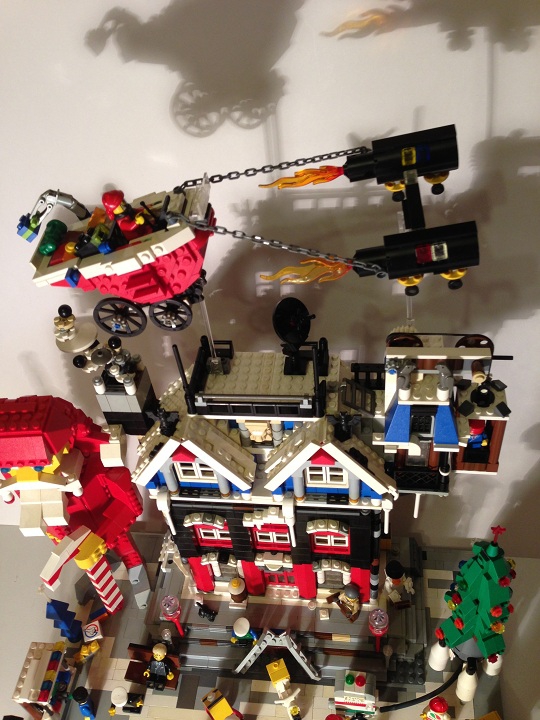LEGO MOC - New Year's Brick 2014 - Новый 2014 LeGod: Вид сверху ( вероятно из космоса ))