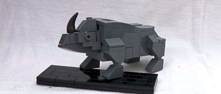 LEGO MOC - 16x16: Animals - Rhinoceros