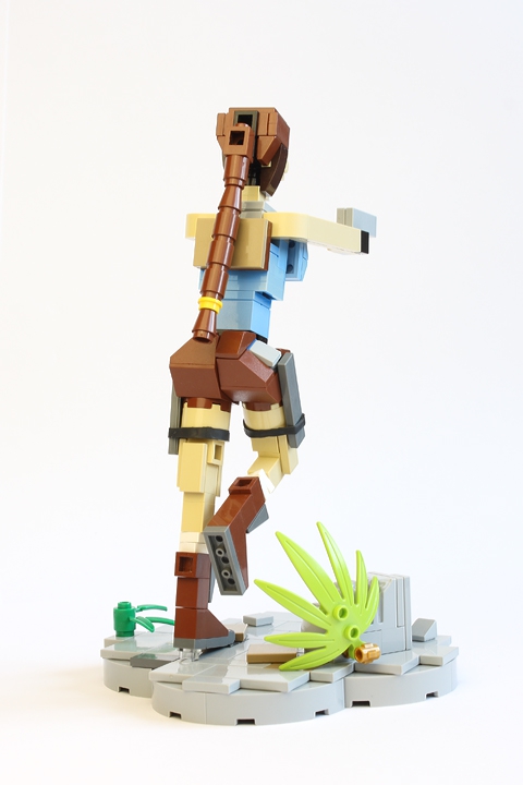 LEGO MOC - 16x16: Character - Lara Croft: Tomb Raider: </i>И конечно нельзя забывать про косу до пояса!<br />
