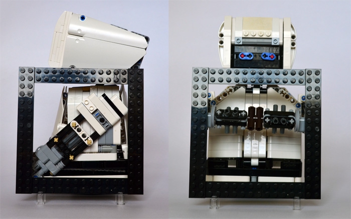 LEGO MOC - 16x16: Character - M-O (Microbe Obliterator) from 'Axiom': Рамер - 16 Х 16, что соответствуент условиям конкурса. 