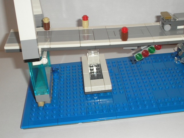 LEGO MOC - LEGO Architecture - Балочно-вантовый фрагмент моста: Корабль