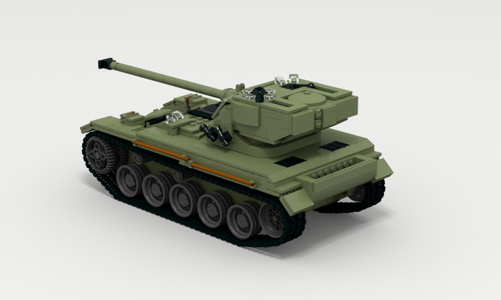 LEGO MOC - LDD-contest '20th-century military equipment‎' - Light Tank AMX-13