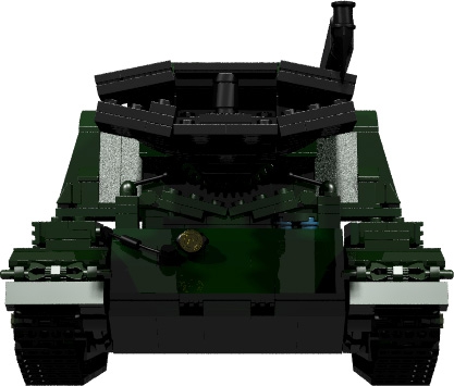 LEGO MOC - LDD-contest '20th-century military equipment‎' - Gas-Dynamic Minesweeper 'Warm-T': 'На вопрос: куда же подевался 'монстр', только предположения: в горах затерялся, а, может, на свалке экспериментального завода.'<br />
