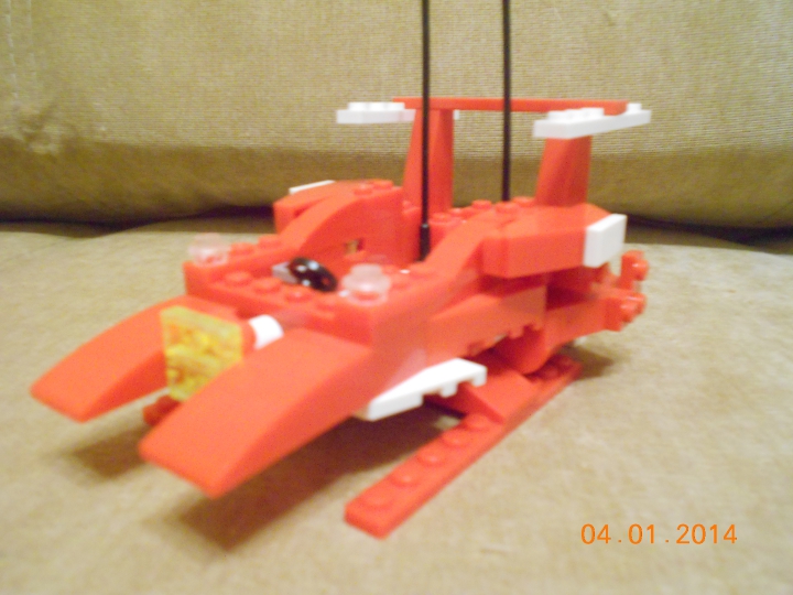 LEGO MOC - New Year's Brick 3015 - Реактивные сани и истребитель Деда Мороза: Вид 4.