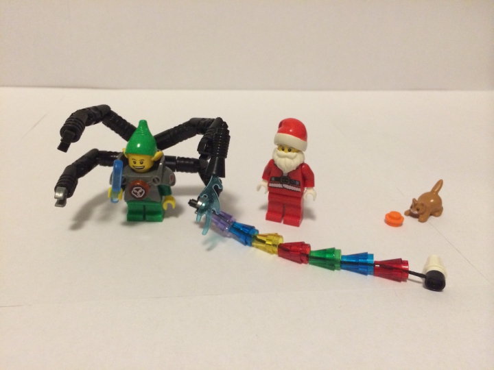 LEGO MOC - New Year's Brick 3015 - Отдел получения писем с других планет: Санта Клаус, эльф и Санчес.