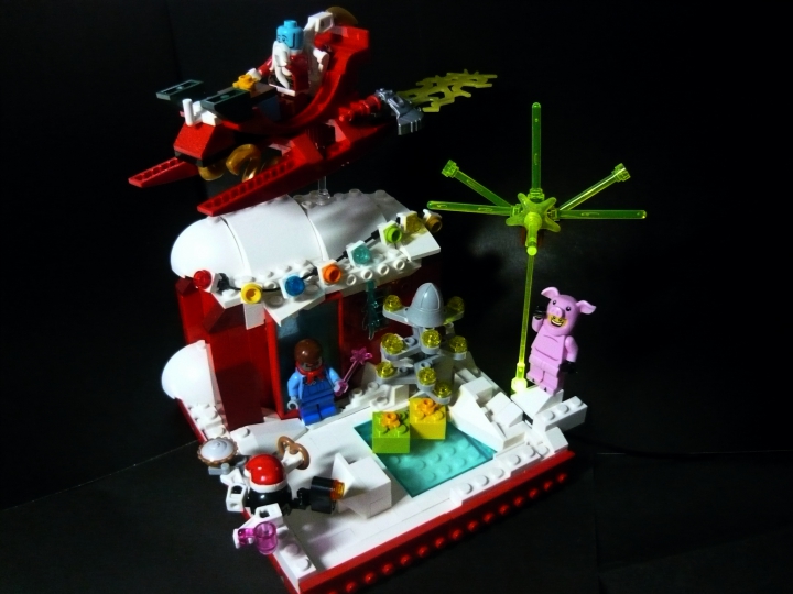 LEGO MOC - New Year's Brick 3015 - Новый 3015 Год: встречаем вместе!: Общий вид самой работы. 