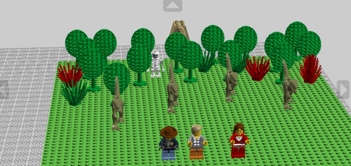 LEGO MOC - Jurassic World - погоня