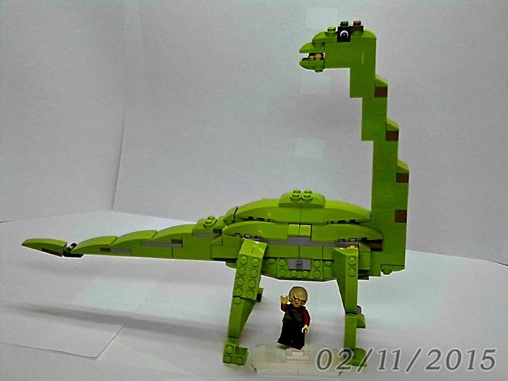 LEGO MOC - Jurassic World - Трагическая былина о зауроподе: При съемках не пострадал ни один лего-кубик и зауропод.