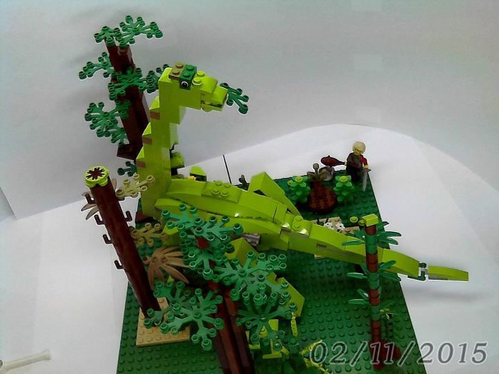 LEGO MOC - Jurassic World - Трагическая былина о зауроподе