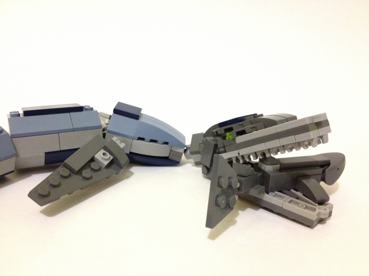 LEGO MOC - Jurassic World - Тилозавр - повелитель доисторических морей.