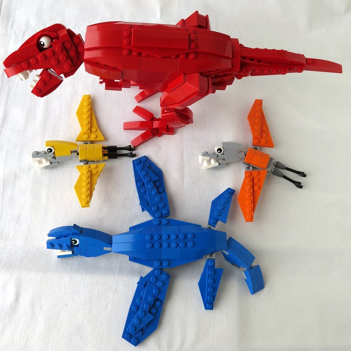 LEGO MOC - Jurassic World - Три стихии: Ещё раз взглянем на динозавров