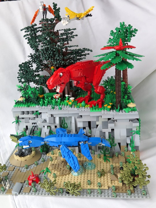 LEGO MOC - Jurassic World - Три стихии: Ещё раз общее фото