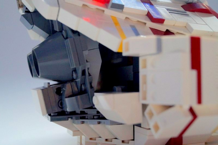 LEGO MOC - Submersibles - Подводный аппарат МП-1: В хвостовой части корпуса находится отсек для хранения найденных на дне образцов, а также самого зонда.