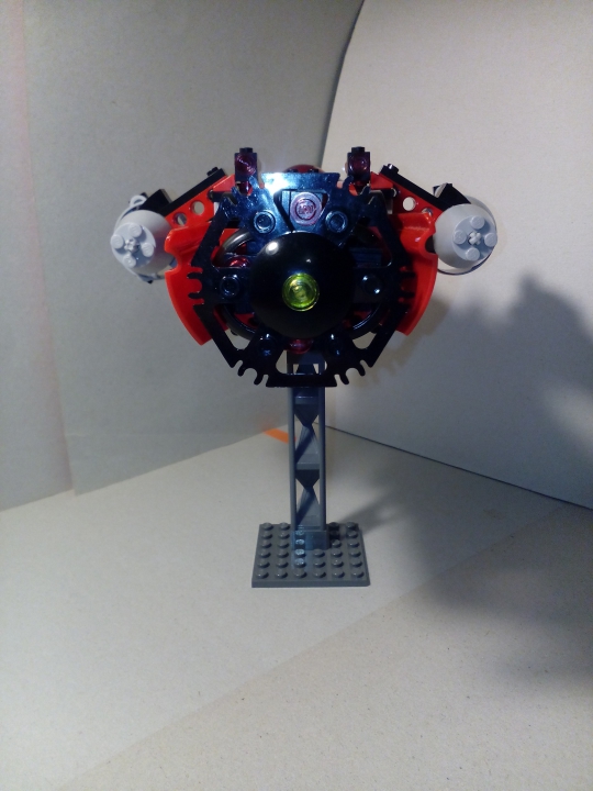 LEGO MOC - Submersibles - Исследователь неведомых нам глубин: Вид сзади.Вот так выглядит несущий винт.Сзади него находится защита,предохраняющая его от скал.<br />
