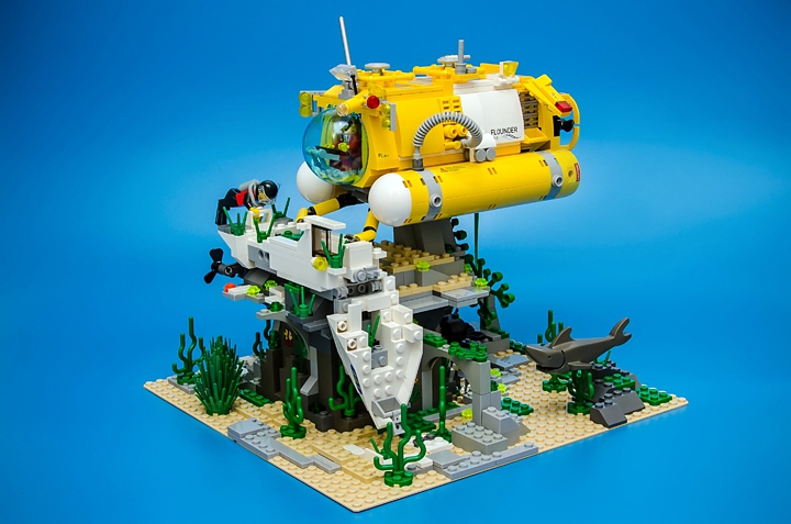LEGO MOC - Submersibles - FLOUNDER EX-1: Диорама FLOUNDER EX-1