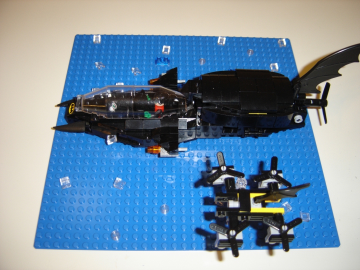 LEGO MOC - Submersibles - Подводная лодка Бэтмена: Левый борт сверху