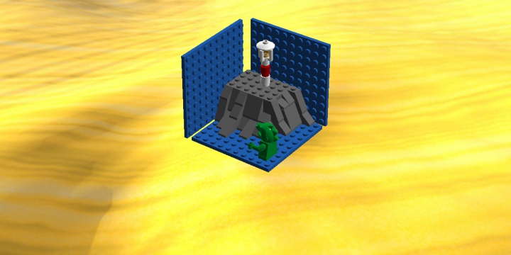 LEGO MOC - Battle of the Masters 'In cube' - Годзилла атакует!: Это фотография подтверждает, что самоделка укладывается в рамки. И Вы можете в этом убедиться, скачав файл. Спасибо за внимание!