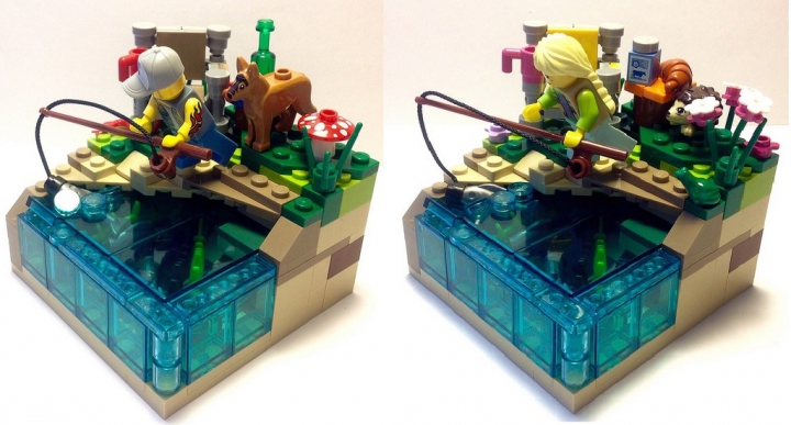 LEGO MOC - Battle of the Masters 'In cube' - РЫБАЛКА. Найди отличия.: Нашли? А может все было по-другому?