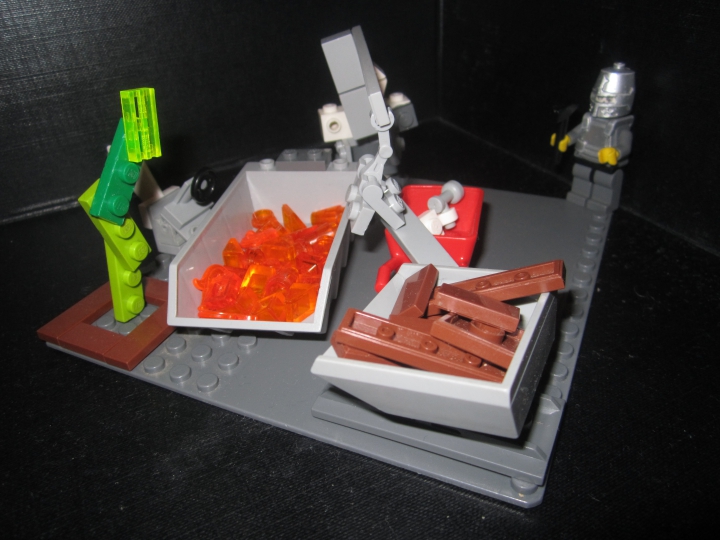 LEGO MOC - Инопланетная жизнь - Железка-био: Железка-био - вид сверху.