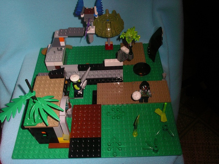 LEGO MOC - Инопланетная жизнь - Планета Макануйя: Поселение макануйцев.